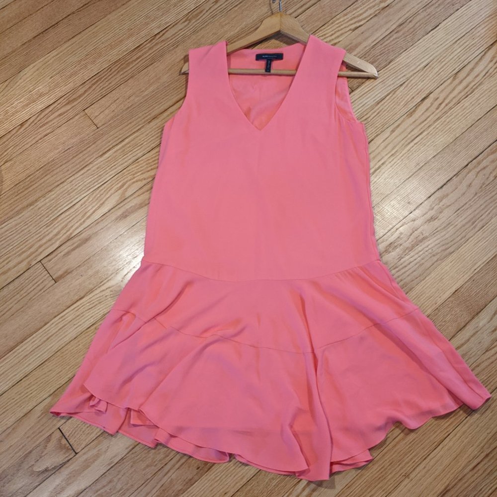 BCBG Max Azria coral shift, women's xs